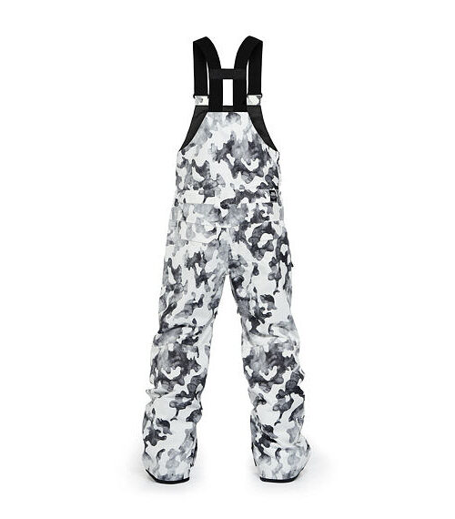 ανδρικό παντελόνι με τιράντες για χιονοδρομίες, σε ασπρόμαυρο χρώμα από την horsefeathers, transfer pants