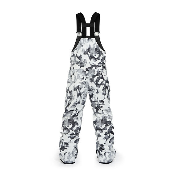 ανδρικό παντελόνι με τιράντες για χιονοδρομίες, σε ασπρόμαυρο χρώμα από την horsefeathers, transfer pants