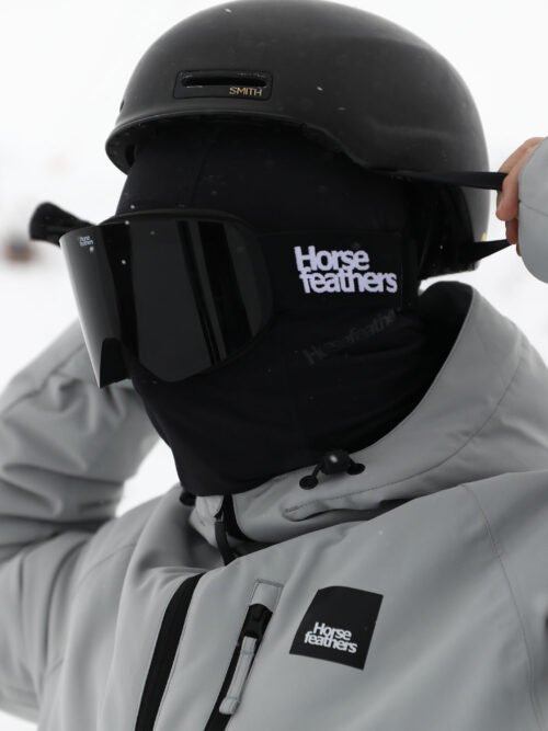 Horsefeathers Tundra Under Helmet Face Mask - Black Balaclava - Image 4