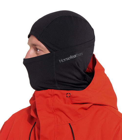 ανδρική κουκούλα σε μαύρο χρώμα από την horsefeathers, tundra under helmet face mask