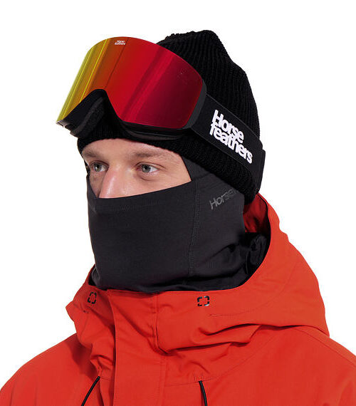 ανδρική κουκούλα σε μαύρο χρώμα από την horsefeathers, tundra under helmet face mask