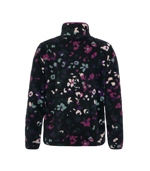 γυναικείο φλις φούτερ με μαύρο φόντο και πολύχρωμα σχέδιο από την horsefeathers, viva fleece sweatshirt