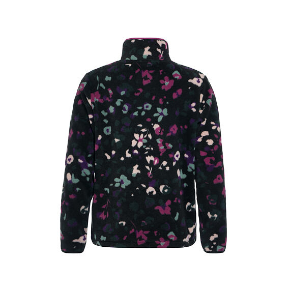 γυναικείο φλις φούτερ με μαύρο φόντο και πολύχρωμα σχέδιο από την horsefeathers, viva fleece sweatshirt