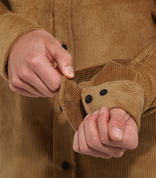 Horsefeathers Dough Shirt - Camel Corduroy Ανδρικό Πουκάμισο - Image 3