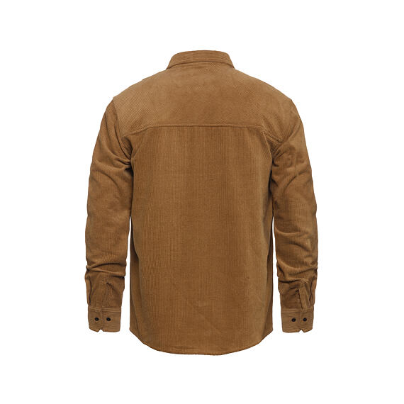 ανδρικό κοτλέ, αδιάβροχο πουκάμισο σε κάμελ χρώμα από την horsefeathers, dough shirt