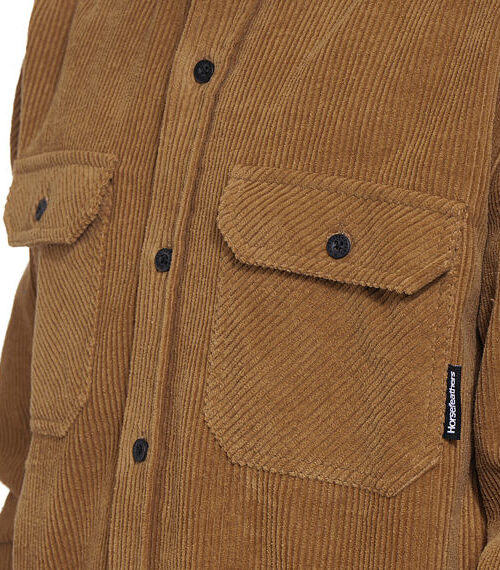 Horsefeathers Dough Shirt - Camel Corduroy Ανδρικό Πουκάμισο - Image 9