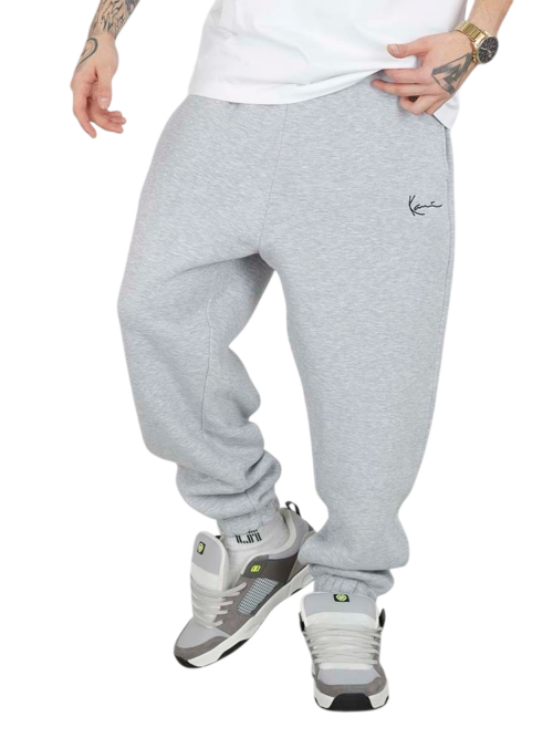 ανδρική φόρμα παντελόνι σε γκρι χρώμα από την karl kani, small signature essential baggy sweatpants