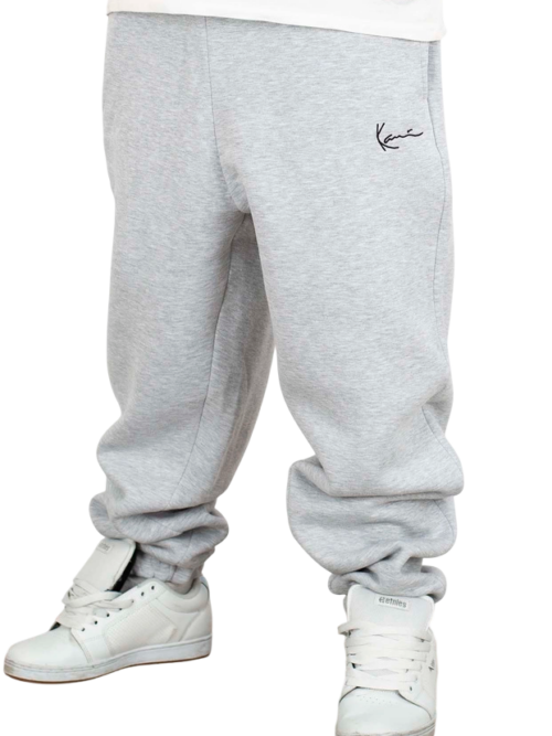 ανδρική φόρμα παντελόνι σε γκρι χρώμα από την karl kani, small signature essential baggy sweatpants