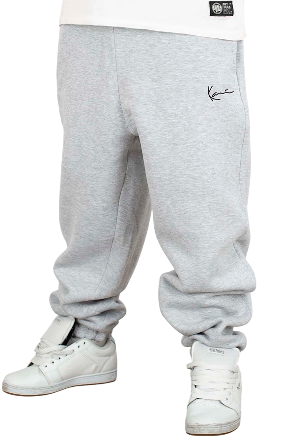 ανδρική φόρμα παντελόνι σε γκρι χρώμα από την karl kani, small signature essential baggy sweatpants