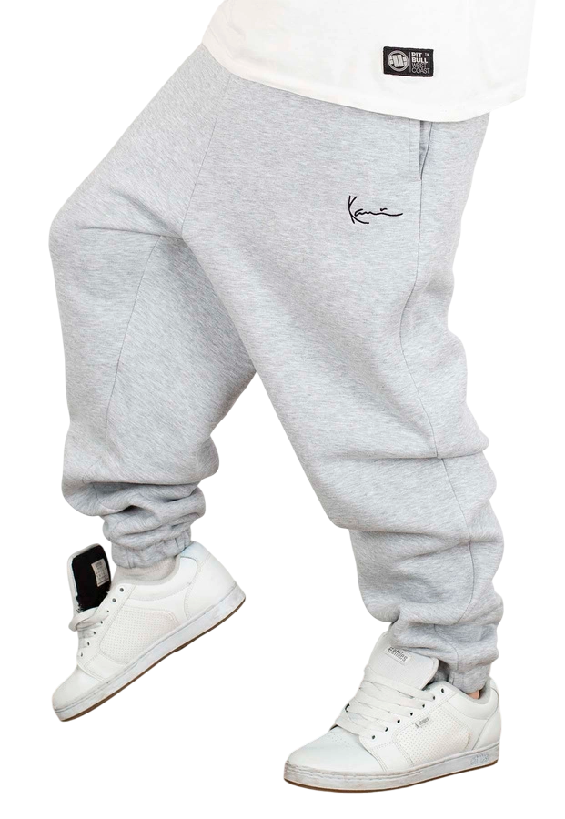 ανδρική φόρμα παντελόνι σε γκρι χρώμα από την karl kani, small signature essential baggy sweatpants