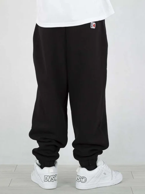 ανδρική φόρμα παντελόνι σε μαύρο χρώμα από την karl kani, small signature essential baggy sweatpants