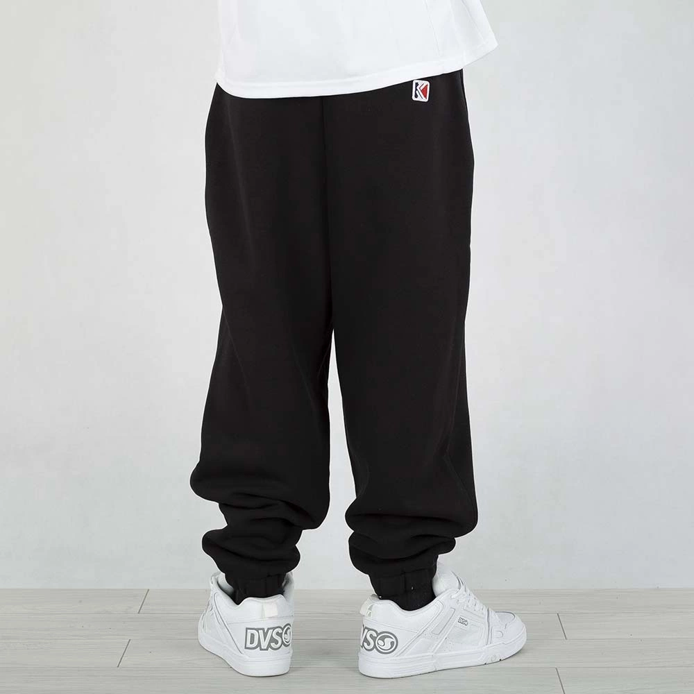 ανδρική φόρμα παντελόνι σε μαύρο χρώμα από την karl kani, small signature essential baggy sweatpants