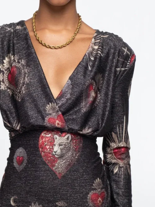 γυναικείο κορμάκι με ιδιαίτερο σχέδιο από την peace and chaos, elisium bodysuit