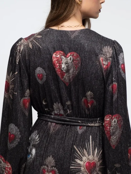 γυναικείο φόρεμα με διάφορα χρώματα από την peace and chaos, elisium wrap dress