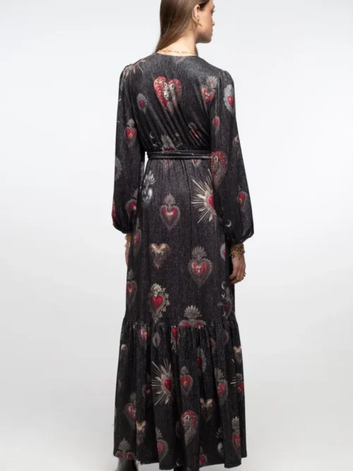 γυναικείο φόρεμα με διάφορα χρώματα από την peace and chaos, elisium wrap dress