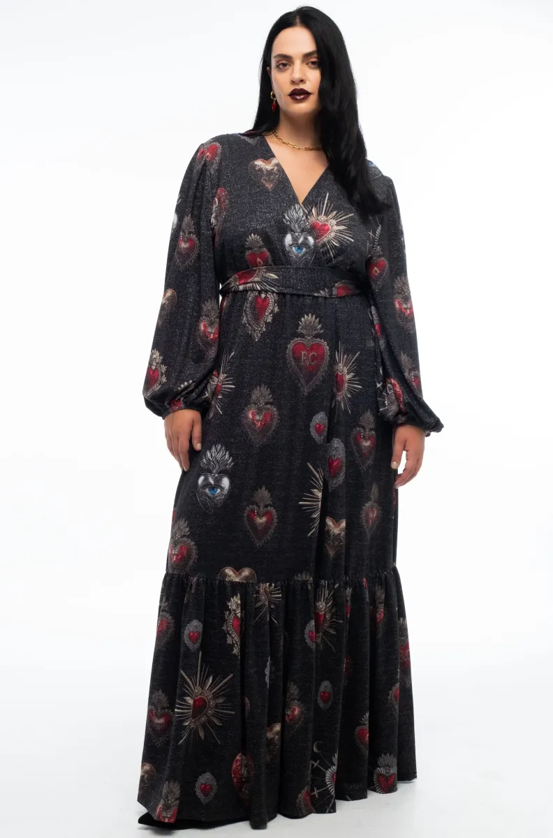 γυναικείο φόρεμα με διάφορα χρώματα από την peace and chaos, elisium wrap dress