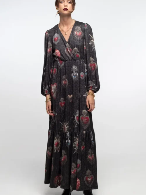 γυναικείο φόρεμα με διάφορα χρώματα από την peace and chaos, elisium wrap dress