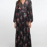 γυναικείο φόρεμα με διάφορα χρώματα από την peace and chaos, elisium wrap dress