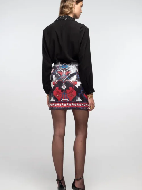 Peace & Chaos Legacy Mini Skirt - Sequin Φούστα - Image 4