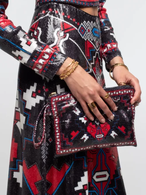 γυναικείο τσαντάκι με παγέτες από την peace and chaos, legacy pouch sequin