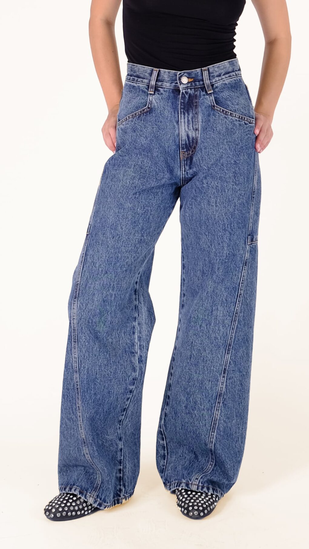 robinsw γυναικείο ίσιο τζιν παντελόνι σε μπλε χρώμα από την salt and pepper, robin super s/w