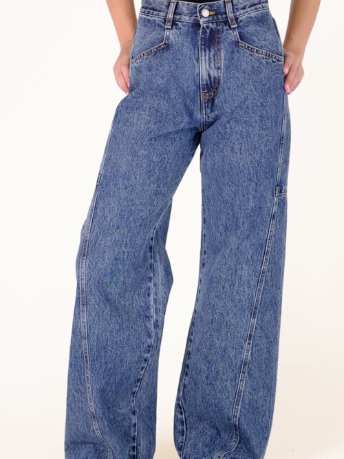 γυναικείο ίσιο τζιν παντελόνι σε μπλε χρώμα από την salt and pepper, robin super s/w