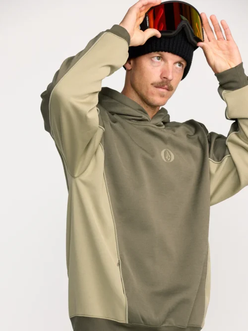 Volcom Vital Hydro Hoodie - Military Ανδρικό Φούτερ - Image 7