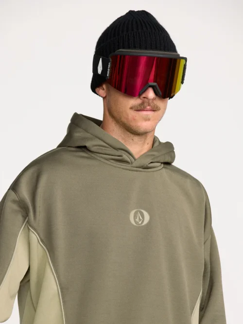 Volcom Vital Hydro Hoodie - Military Ανδρικό Φούτερ - Image 8