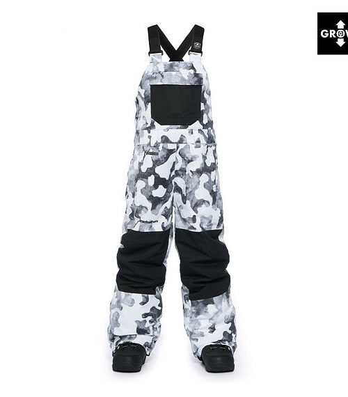 παιδική φόρμα για σκι σε άσπρο και μαύρο χρώμα από την horsefeathers, medler II youth pants