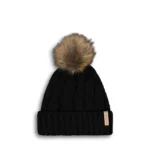 σκούφος σε μαύρο χρώμα με φούντα από την picture, ezah beanie