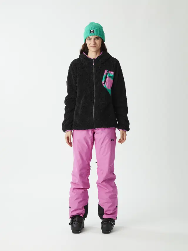 γυναικεία φλις ζακέτα σε μαύρο χρώμα από την picture, izimo fz fleece