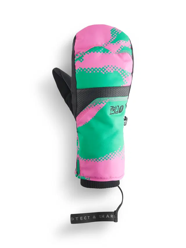 γυναικεία γάντια του σκι χούφτες σε ροζ και πράσινο από την Picture, kali mitts