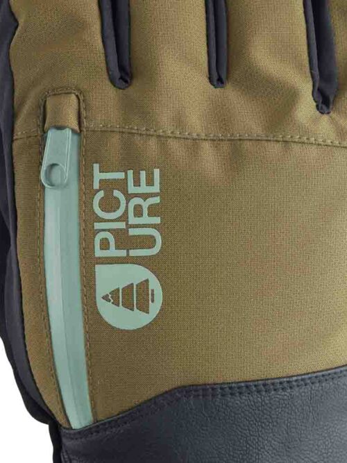 ανδρικά γάντια σε καφέ χρώμα για σκι από την Picture, madson gloves