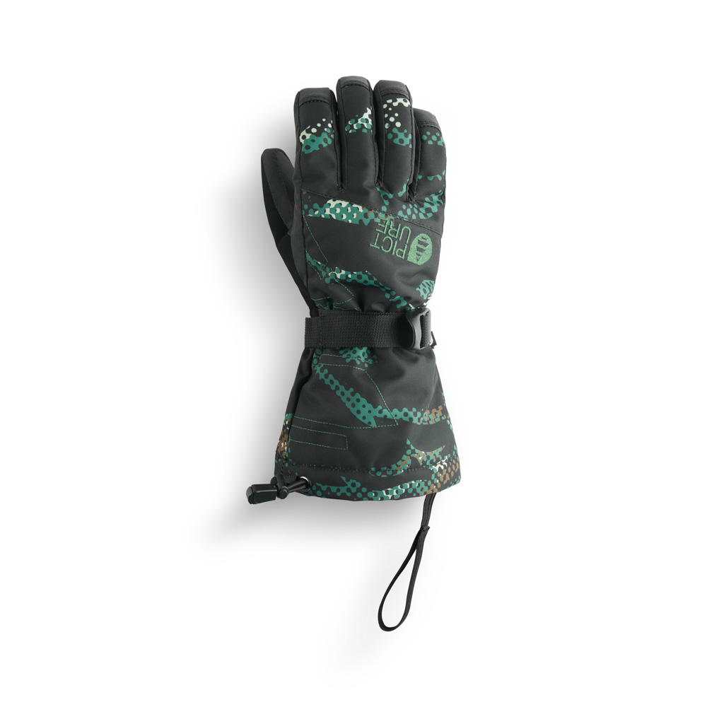 παιδικά γάντια για σκι σε πράσινο και μαύρο χρώμα από την Picture, graby gloves