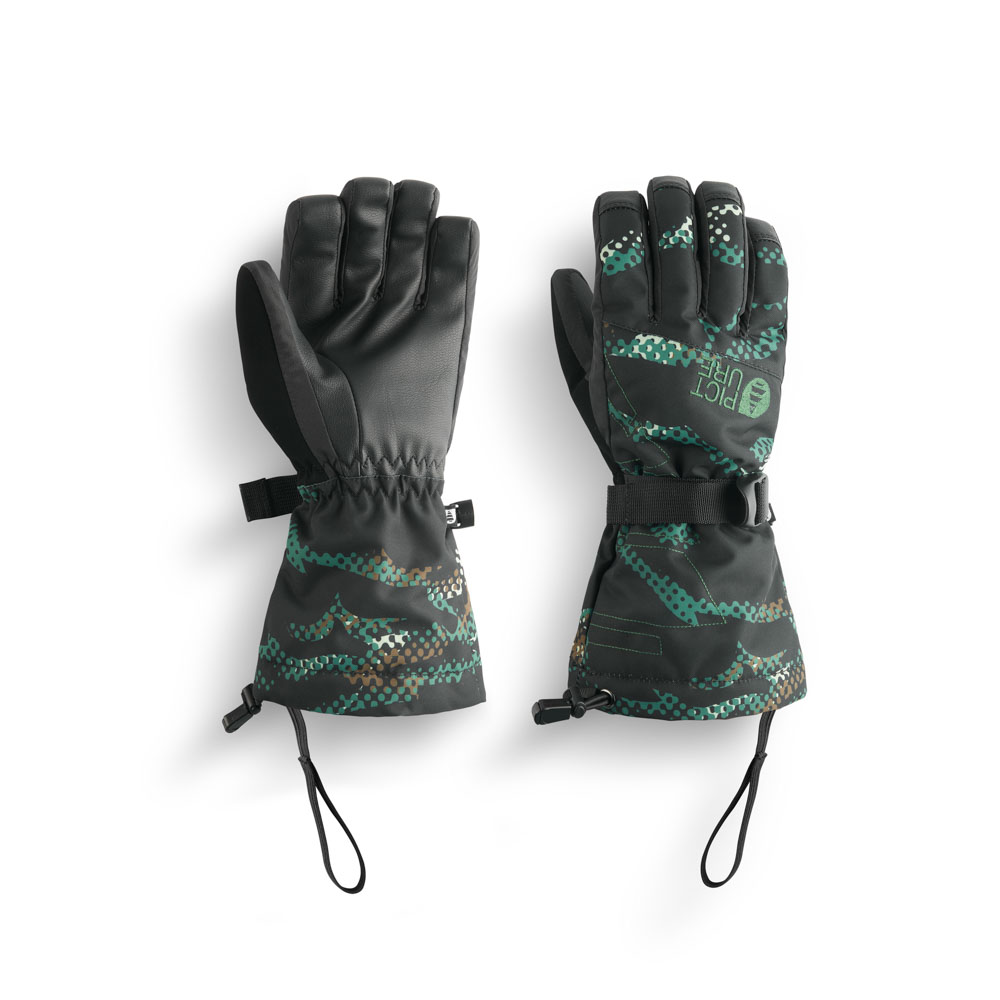 παιδικά γάντια για σκι σε πράσινο και μαύρο χρώμα από την Picture, graby gloves