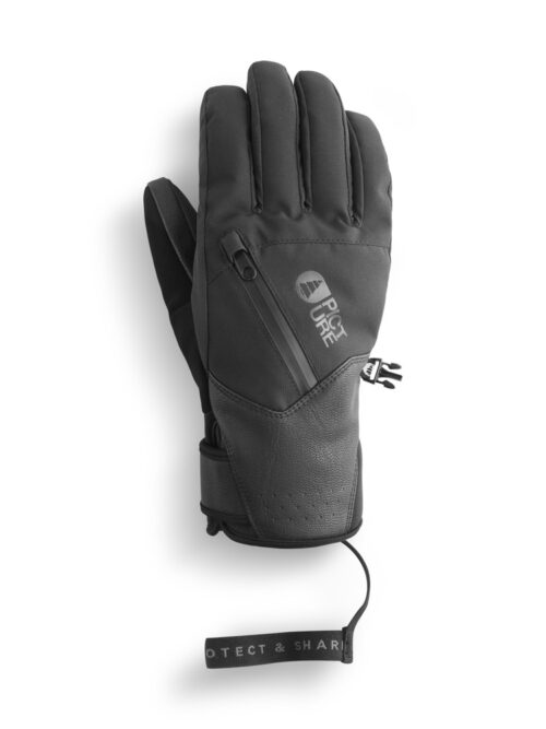 Γυναικεία γάντια για το βουνο από την εταιρία Picture σε μαύρο χρώμα.