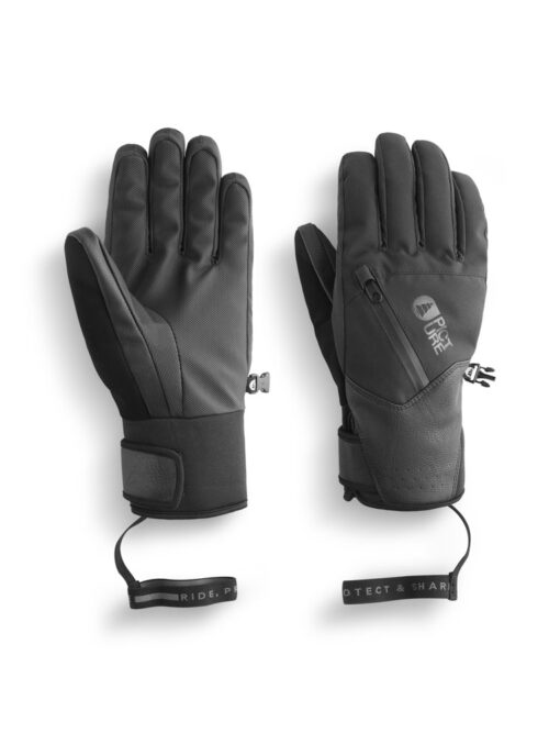 Γυναικεία γάντια για το βουνο από την εταιρία Picture σε μαύρο χρώμα.