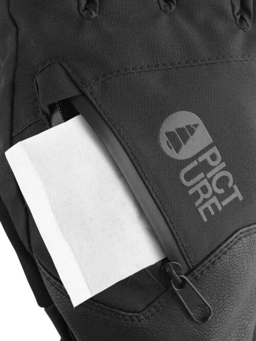 Γυναικεία γάντια για το βουνο από την εταιρία Picture σε μαύρο χρώμα.