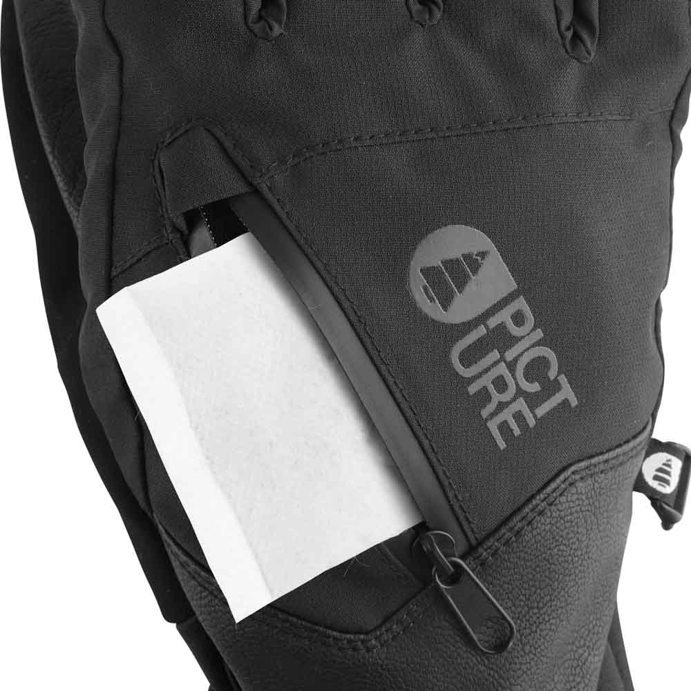 Γυναικεία γάντια για το βουνο από την εταιρία Picture σε μαύρο χρώμα.