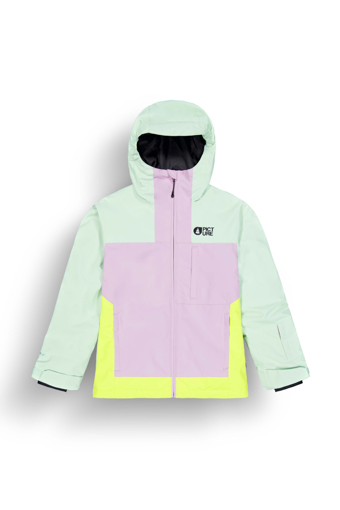 picture_seady_jkt_silt_green_orchid_acid_paidiko_mpoyfan_snowboard-2_928bc - Αντιγραφή μπουφάν βουνού της εταιρίας Picture, σε χρώμα ροζ και μέντα.