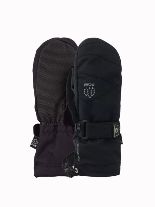 Παιδικά γάντια από την εταιρία Pow σε χρώμα μαύρο.