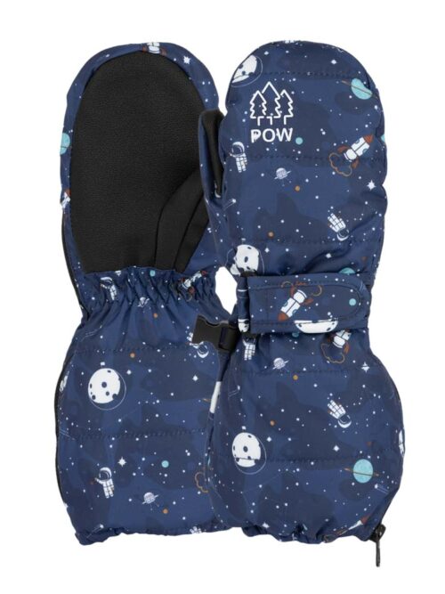 παιδικά γάντια της εταιρίας Pow με σχέδια διαστήματος.