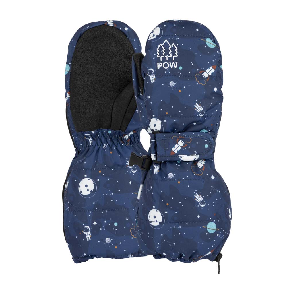 παιδικά γάντια της εταιρίας Pow με σχέδια διαστήματος.