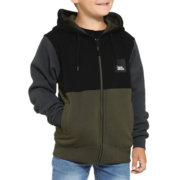 Παιδική ζακέτα σε μαύρο και πράσινο χρώμα από την εταιρία Horsefeathers.