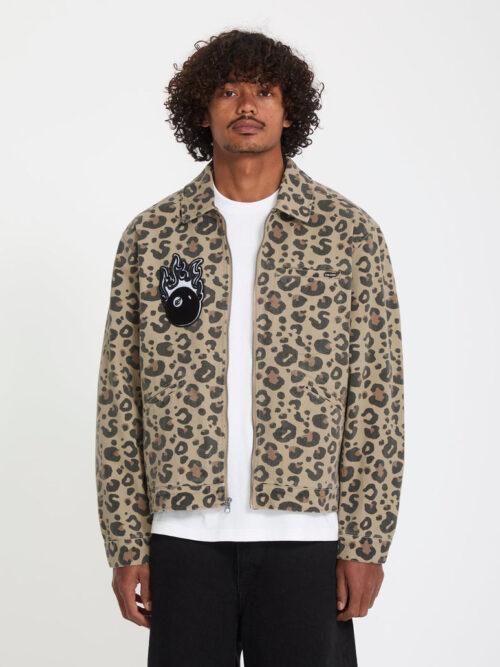 Μπουφάν με animal print από την εταιρία Volcom.