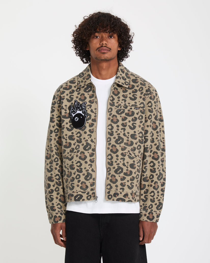 Μπουφάν με animal print από την εταιρία Volcom.