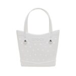 Crocs τσάντα σε άσπρο χρώμα.