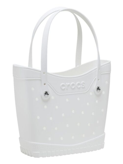 Crocs τσάντα σε άσπρο χρώμα.