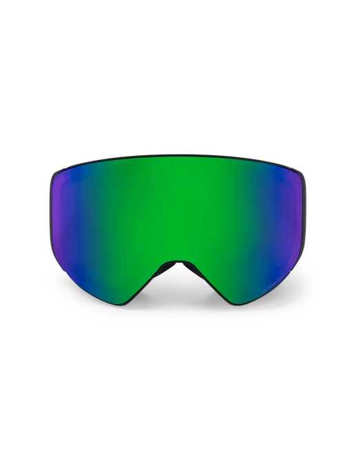 Μάσκα για το βουνό από την εταιρία Red Bull με πράσινο και μώβ φακό.