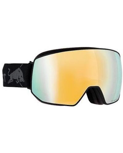 Μάσκα βουνού από την εταιρία Red Bull σε μαύρο χρώμα με κίτρινο φακό.